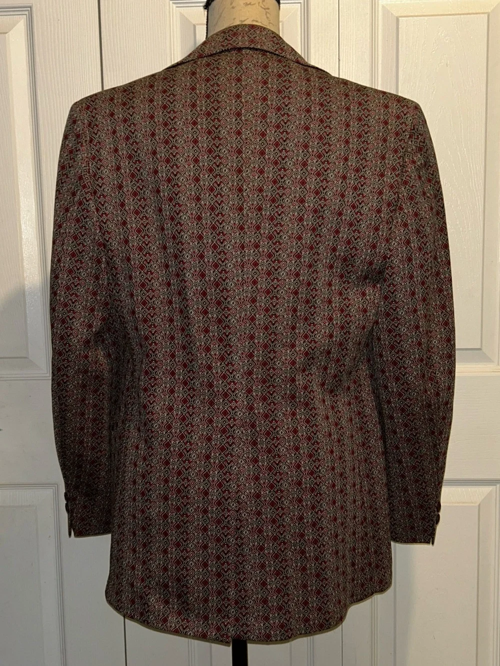 Vintage Men’s 50s Geometric Union Made Blazer Unisex
